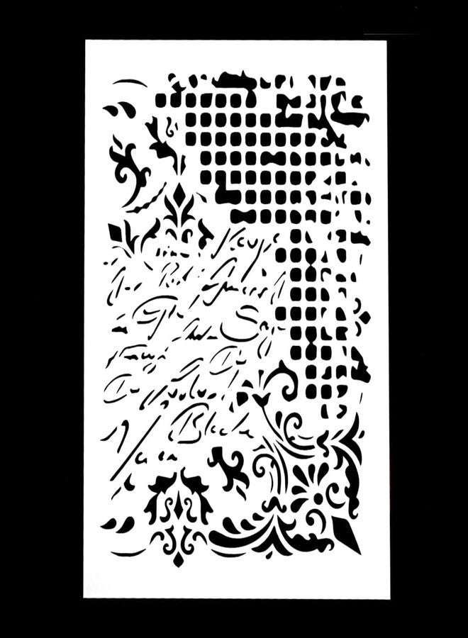 SLGIFT DIY Decorative Harlequin Stencil Template for Painting on Canvas Wood Furniture Craft Paper (A4 Size) - Image 2
