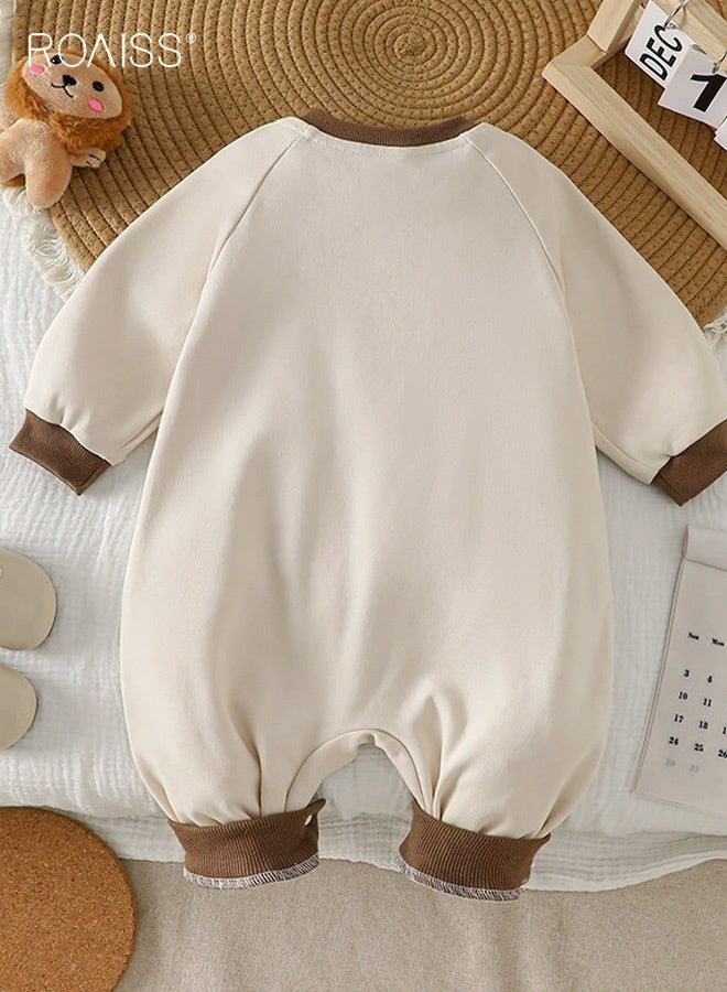 roaiss Unisex Baby Rompers with Adorable Patterns, Skin-friendly Playsuit for Babies, Comfortable Breathable Pajamas, Long Sleeve Onesie Pjs, Newborn Onesies for Newborn, Suitable for Daily Wear, Family Gatherings, Parent-child Photos - Image 3