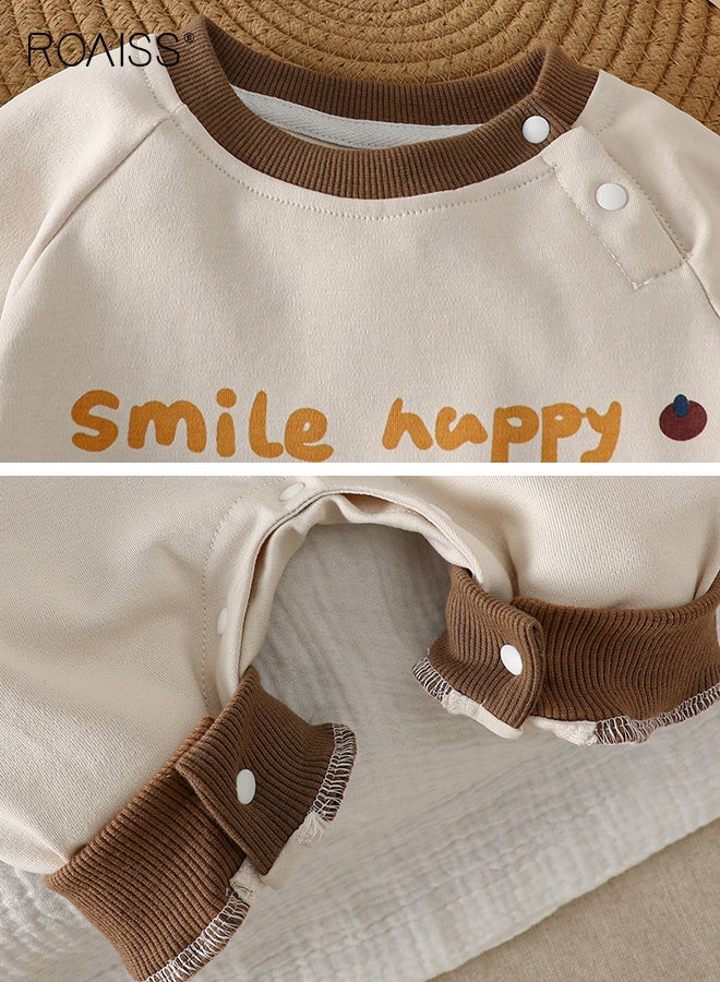 roaiss Unisex Baby Rompers with Adorable Patterns, Skin-friendly Playsuit for Babies, Comfortable Breathable Pajamas, Long Sleeve Onesie Pjs, Newborn Onesies for Newborn, Suitable for Daily Wear, Family Gatherings, Parent-child Photos - Image 4