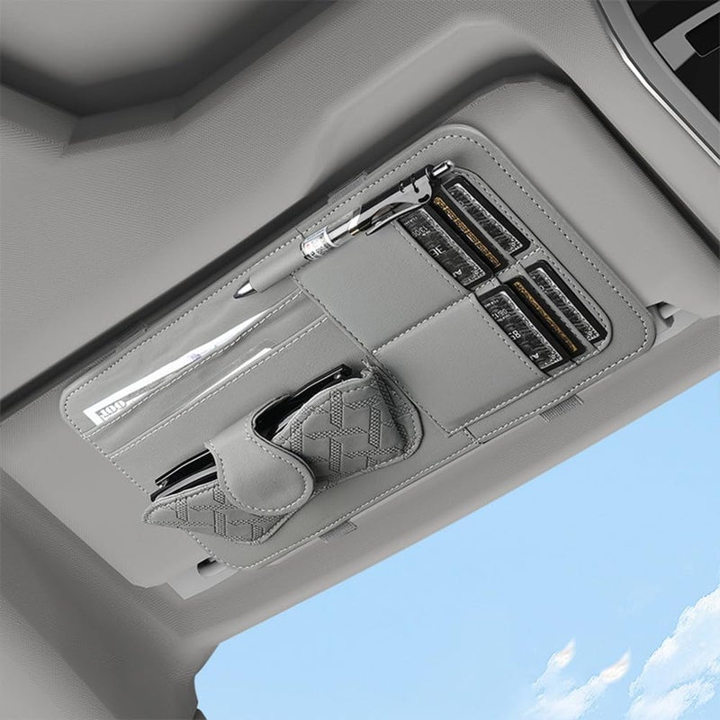 Sunglasses Holder for Car Visor for Honda Shuttle 2015-2019 Car Multi-Functional Glasses Storage Box Car Sun Visor Glasses Clip,Grey - Image 1