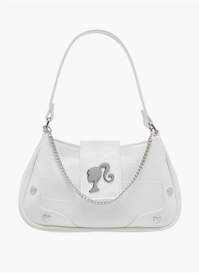 باربي Girls Applique Shoulder Bag with Chain Strap