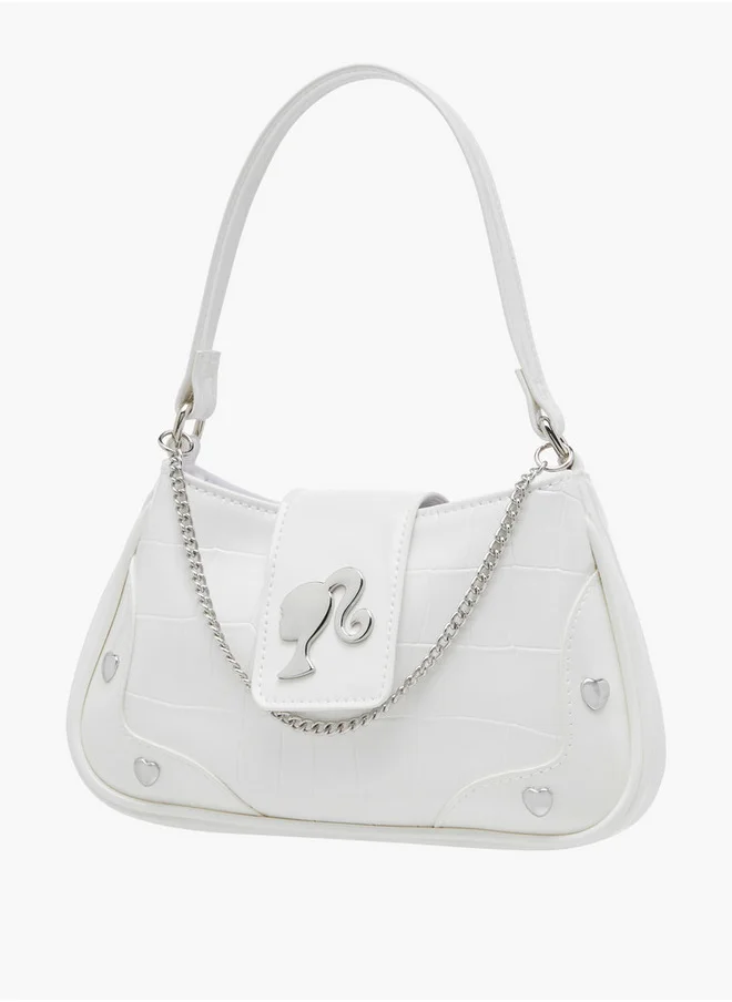 باربي Girls Applique Shoulder Bag with Chain Strap