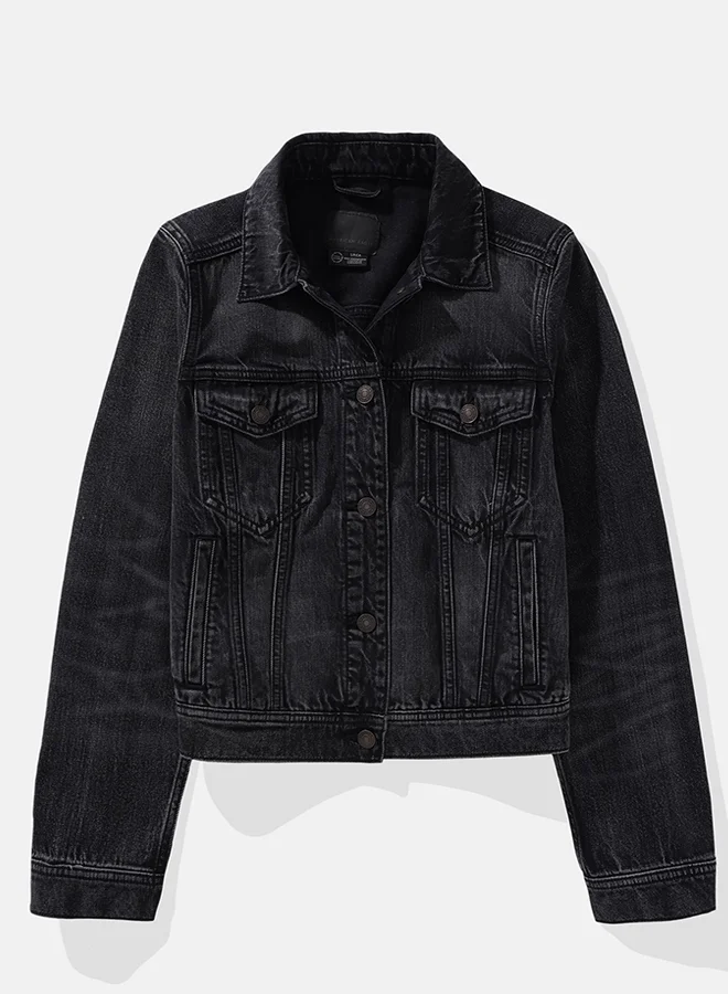 American Eagle Pocket Detailed Strigid Denim Jacket