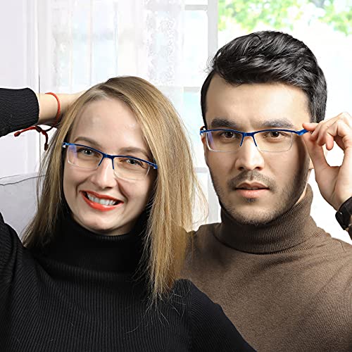 LUFF 4Pcs Anti-Blue-ray Reading Glasses Portable Ultra-Light Readers(2.0X) - Image 5