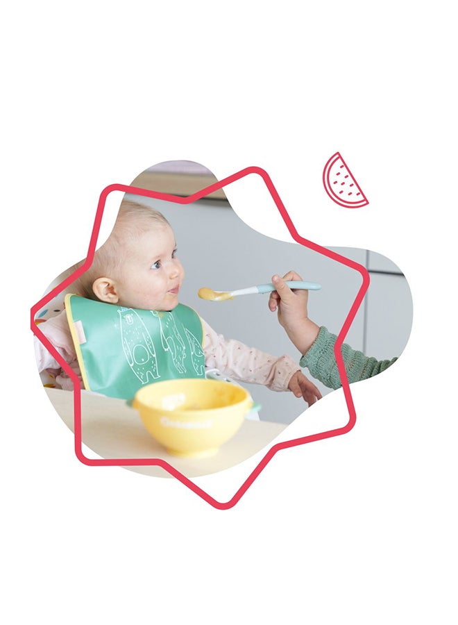 Badabulle Non-Slip Bowls 330ml With 3-Piece Flexible Spoons, Set of 5 - Image 5