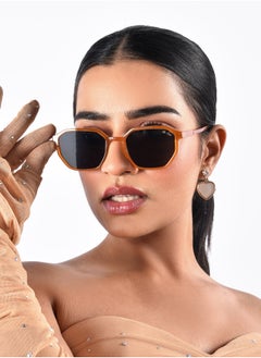 Woggles Red Pappy Fable Black Hexagonal Sunglasses  - Image 3