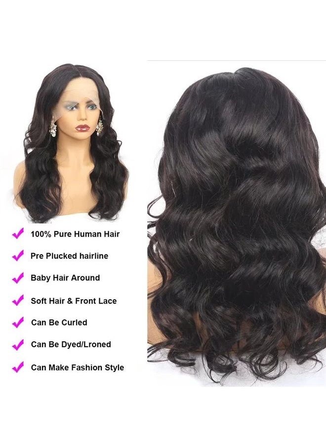 WIGMY - Body Wave Lace Closure Wig Human Hair Pre Plucked with Baby Hair Glueless 180% Density 5x5 HD Transparent Lace Closure Human Hair Wigs for Black Women(18 Inch, 5x5 Body Wave Wig) - Image 1