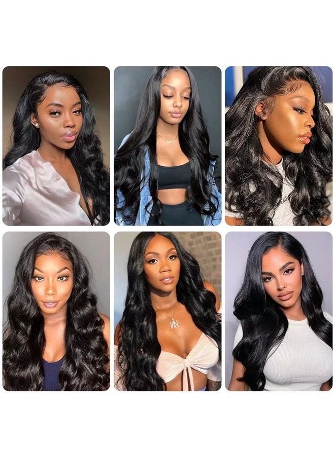 WIGMY - Body Wave Lace Closure Wig Human Hair Pre Plucked with Baby Hair Glueless 180% Density 5x5 HD Transparent Lace Closure Human Hair Wigs for Black Women(18 Inch, 5x5 Body Wave Wig) - Image 1