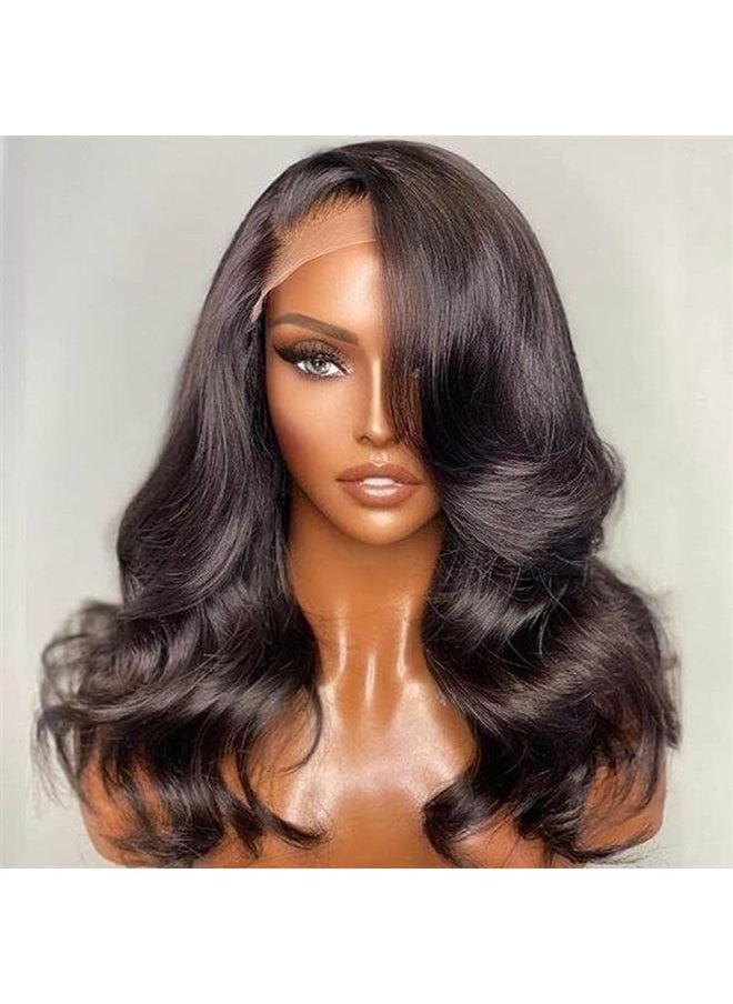 WIGMY - Body Wave Lace Closure Wig Human Hair Pre Plucked with Baby Hair Glueless 180% Density 5x5 HD Transparent Lace Closure Human Hair Wigs for Black Women(18 Inch, 5x5 Body Wave Wig) - Image 1