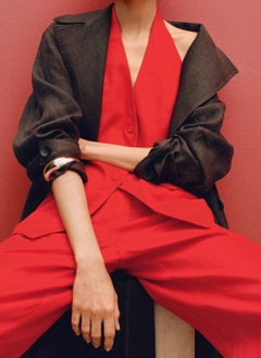 MANGO Linen Halter-Neck Suit Waistcoat  - Image 4