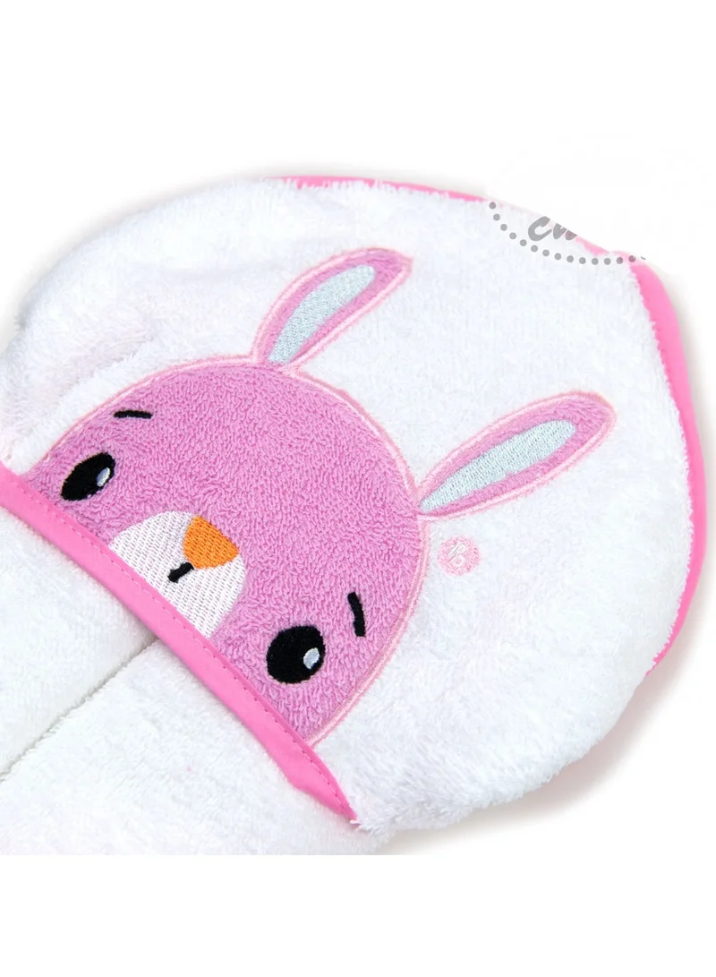 IKKXA Hooded towel and wash cloth set BUNNY PEEKABOO IT3502