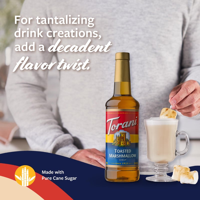 Torani Coffee Syrup, Toasted Marshmallow Flavored Syrup for Drinks, Pump Included, 25.4 Fl Oz - Image 4