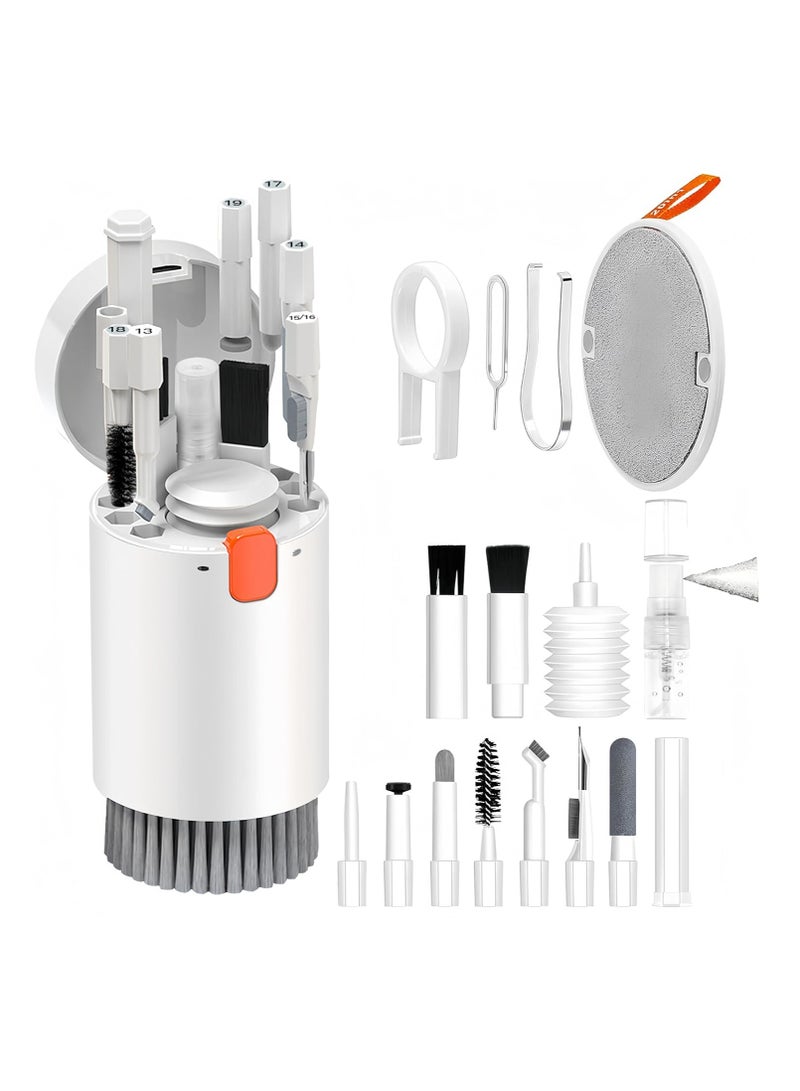 HOFEESEA 20 in 1 Laptop Phone Screen Cleaner Kit, Computer Keyboard Cleaning Kit, Electronic Cleaning Kit with Brush Spray for Airpods, Earbud, iPad, iPhone, Camera, Computer Cleaner - Image 1
