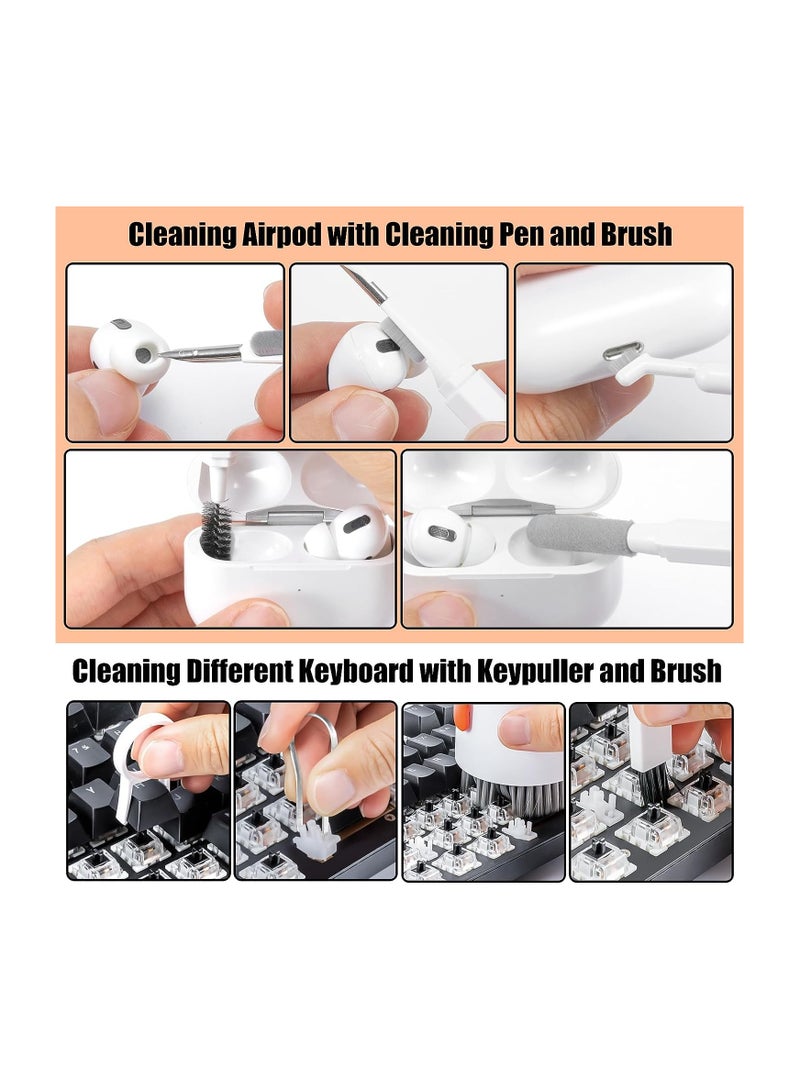 HOFEESEA 20 in 1 Laptop Phone Screen Cleaner Kit, Computer Keyboard Cleaning Kit, Electronic Cleaning Kit with Brush Spray for Airpods, Earbud, iPad, iPhone, Camera, Computer Cleaner - Image 3