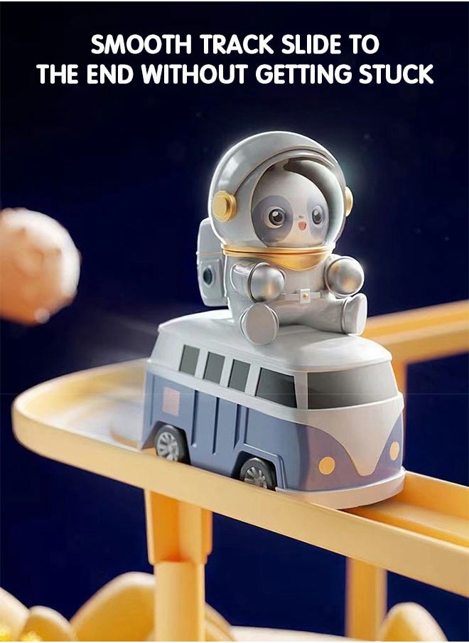 GROIC Car Adventure Toy,Space Theme Rescue Race Track Toys,Preschool Vehicle Playset Gifts,Puzzle Car Toys for Kids  - Image 4