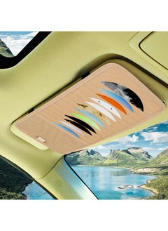 Car Visor CD DVD Disk Card Case Holder Clipper Bag Hold for 12PCS Disks(Khaki)