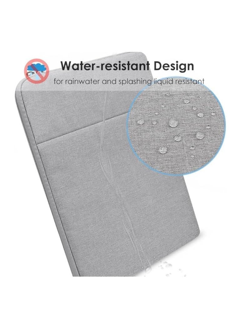 12-12.5 Inch Sleeve Case Cover Canvas Laptop Tablet Protective Bag for 12.3-Inch Microsoft Surface Pro 4/Pro 5 (2017)/ Pro 6 (2018-2019)/Pro 7 (2019 2020) & MacBook 12" Air 11.6" (Gray.. - Image 3