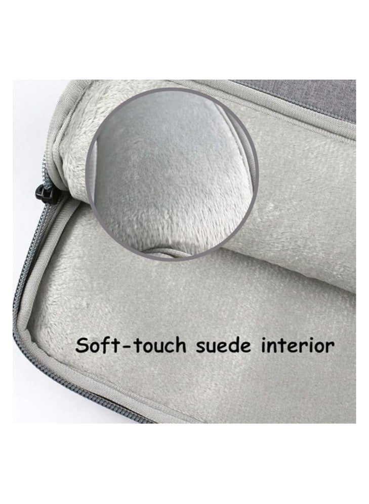 12-12.5 Inch Sleeve Case Cover Canvas Laptop Tablet Protective Bag for 12.3-Inch Microsoft Surface Pro 4/Pro 5 (2017)/ Pro 6 (2018-2019)/Pro 7 (2019 2020) & MacBook 12" Air 11.6" (Gray.. - Image 2