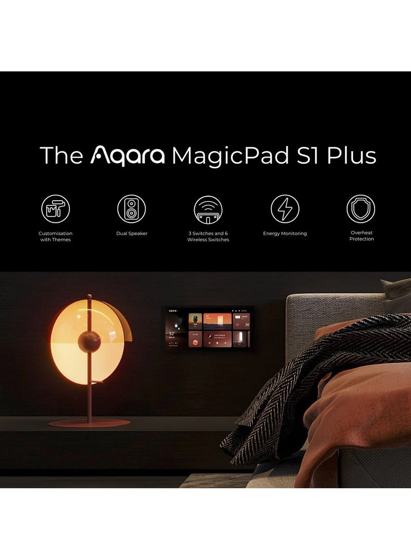 أكارا Smart MagicPad S1 Plus بشاشة 6.9 بوصة، مزود بتقنية Zigbee للتحكم في جميع أجهزة المنزل الذكية، متوافق مع HomeKit وتطبيق Aqara، لون أسود، الإصدار العالمي - Image 5