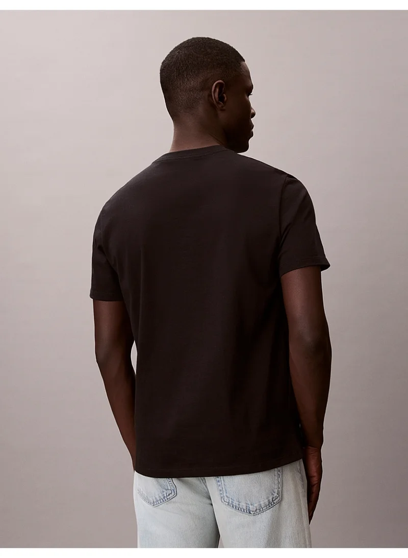 Calvin Klein Jeans Black Monogram Logo T-Shirt for Men | Best Price UAE