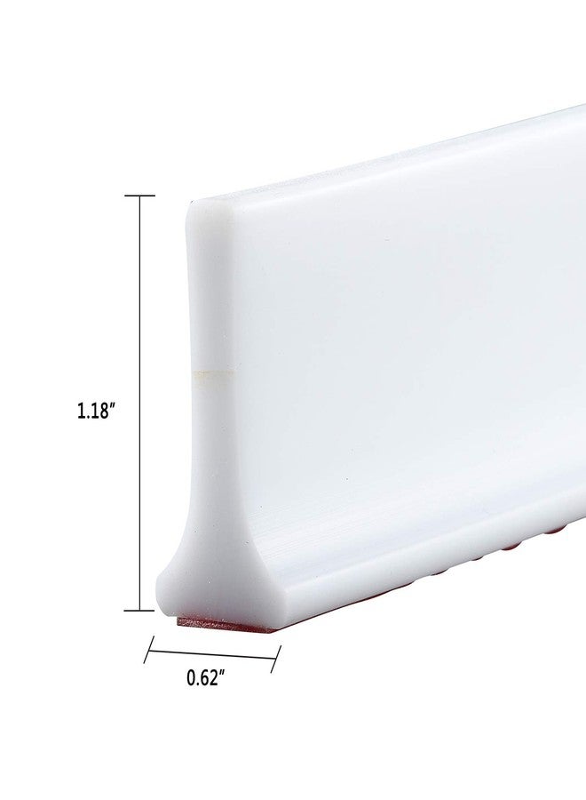 GenericBrands Collapsible Shower Threshold Water Dam, Flood Shower Water Barrier for Retention System Keeps Dry And Wet Separation (39 Inch) - Image 2
