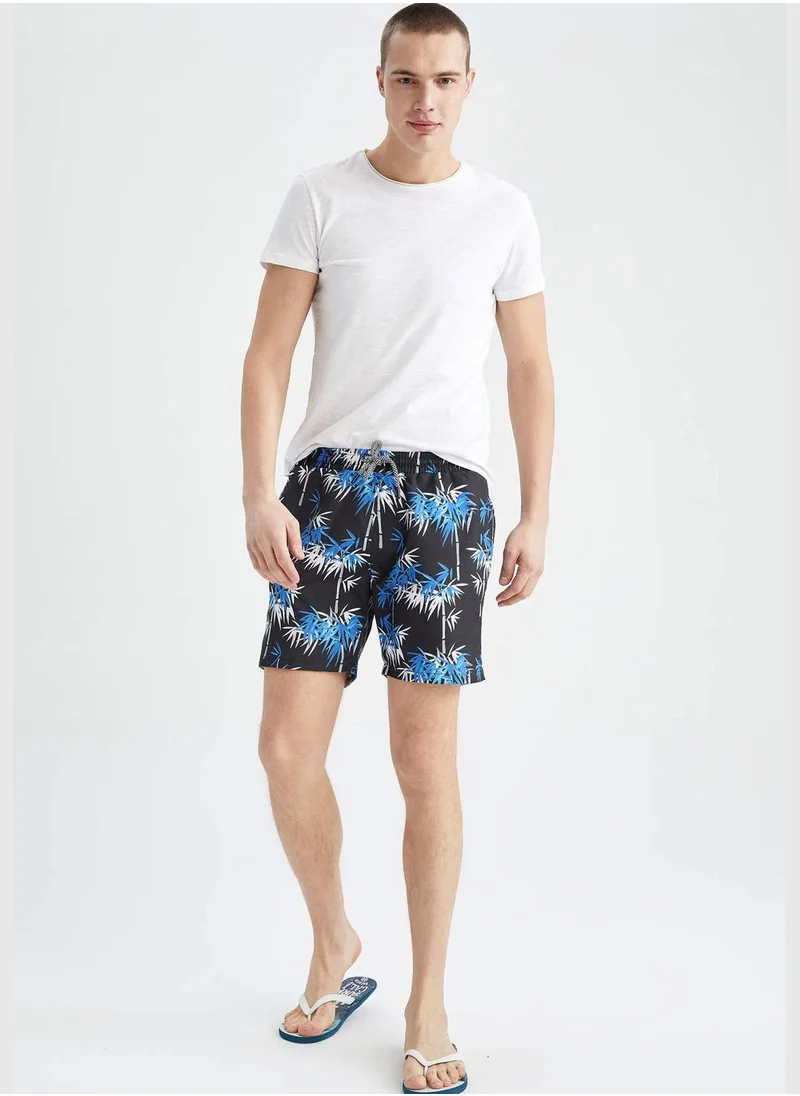 DeFacto Regular Fit Palm Print Swimming Short