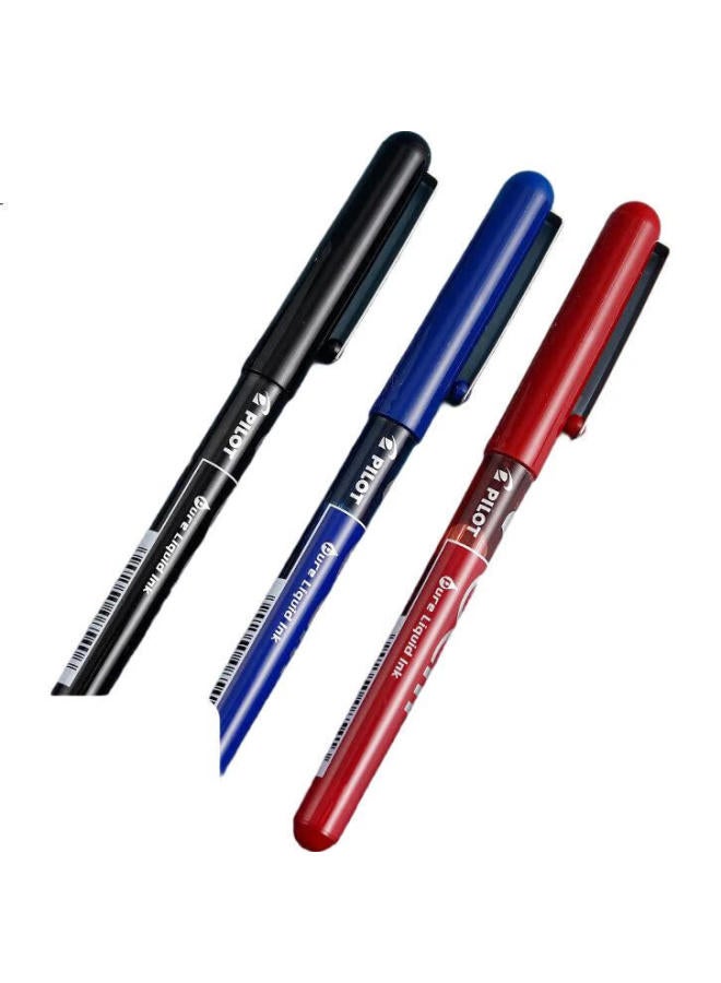 Pilot Bl-Vb5 Petit1 V-Ball Liquid Ink Rollerball Pen Bullet Tip Neutral Pen Signature Pen Student Office Exam Water Pen 0.5Mm Blue 12-Pack - Image 3