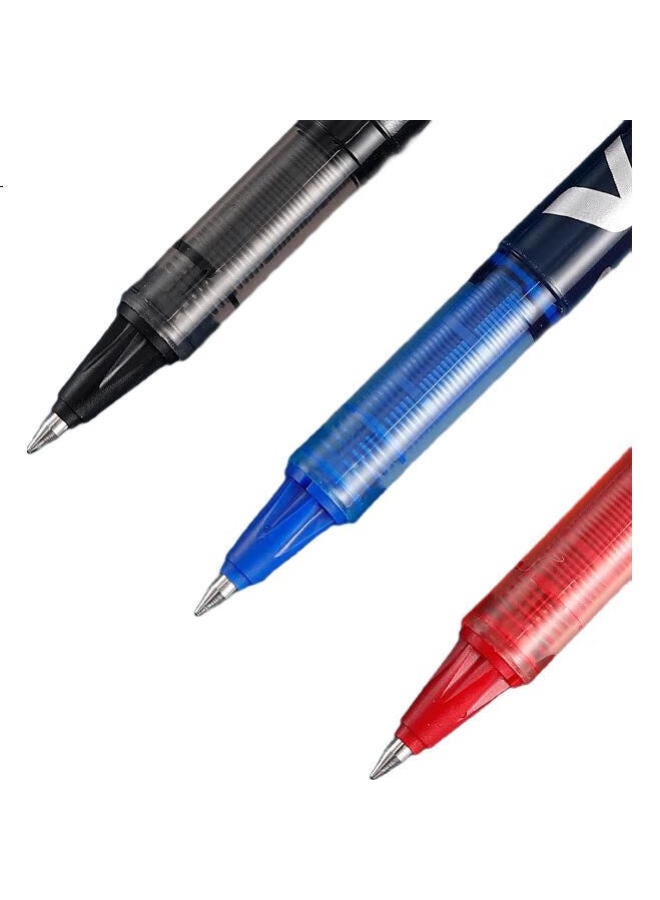 Pilot Bl-Vb5 Petit1 V-Ball Liquid Ink Rollerball Pen Bullet Tip Neutral Pen Signature Pen Student Office Exam Water Pen 0.5Mm Blue 12-Pack - Image 2