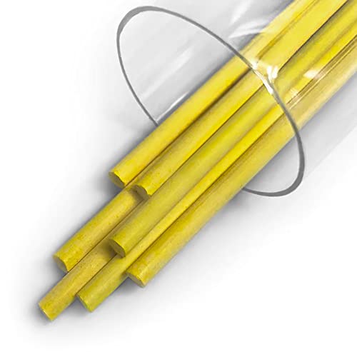 Carmel 4mm Mechanical Grease Pencil Holder + 25 Refills (Yellow), Clutch Pencil with Thick Waxy Leads, 4mm Lead Holder for Drawing, Wax Pencil for Holding Soft Greasy Leads, Mechanical China Marker - Image 2