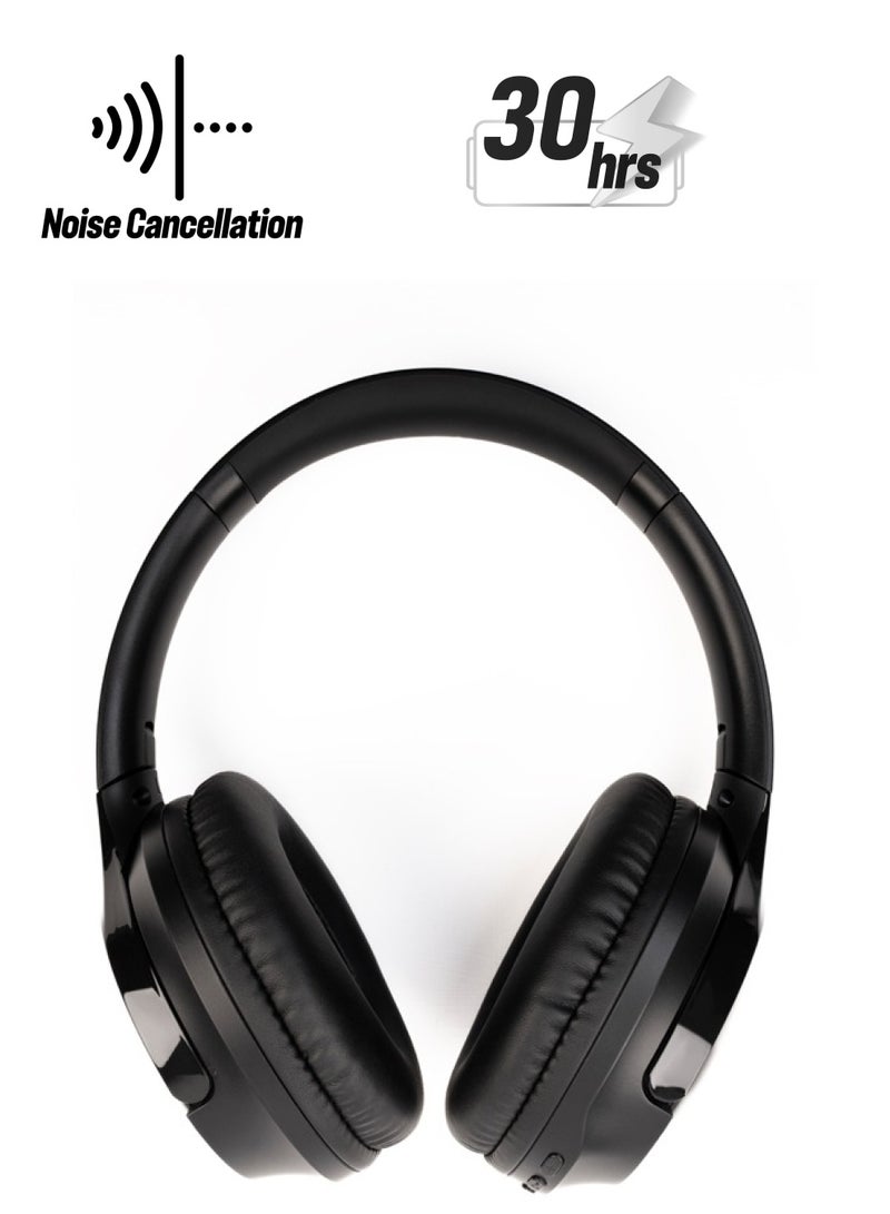 ION 8Pro ANC Bluetooth Headphone: 300mAh Battery, 30 Hours Music, Bluetooth V5.4, Type-C Charging, Compatible with iPhone, Samsung, OnePlus, and More