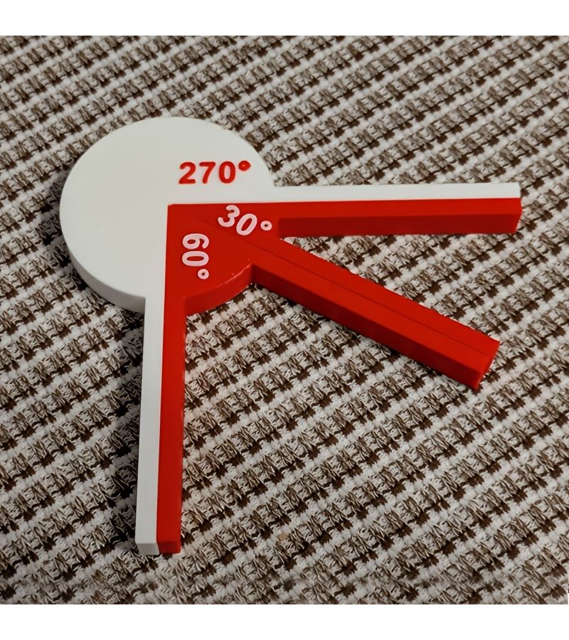 أدوات تعليم الرياضيات لهندسة قياس الزوايا - مجموعة 120 و240 درجة - Image 5