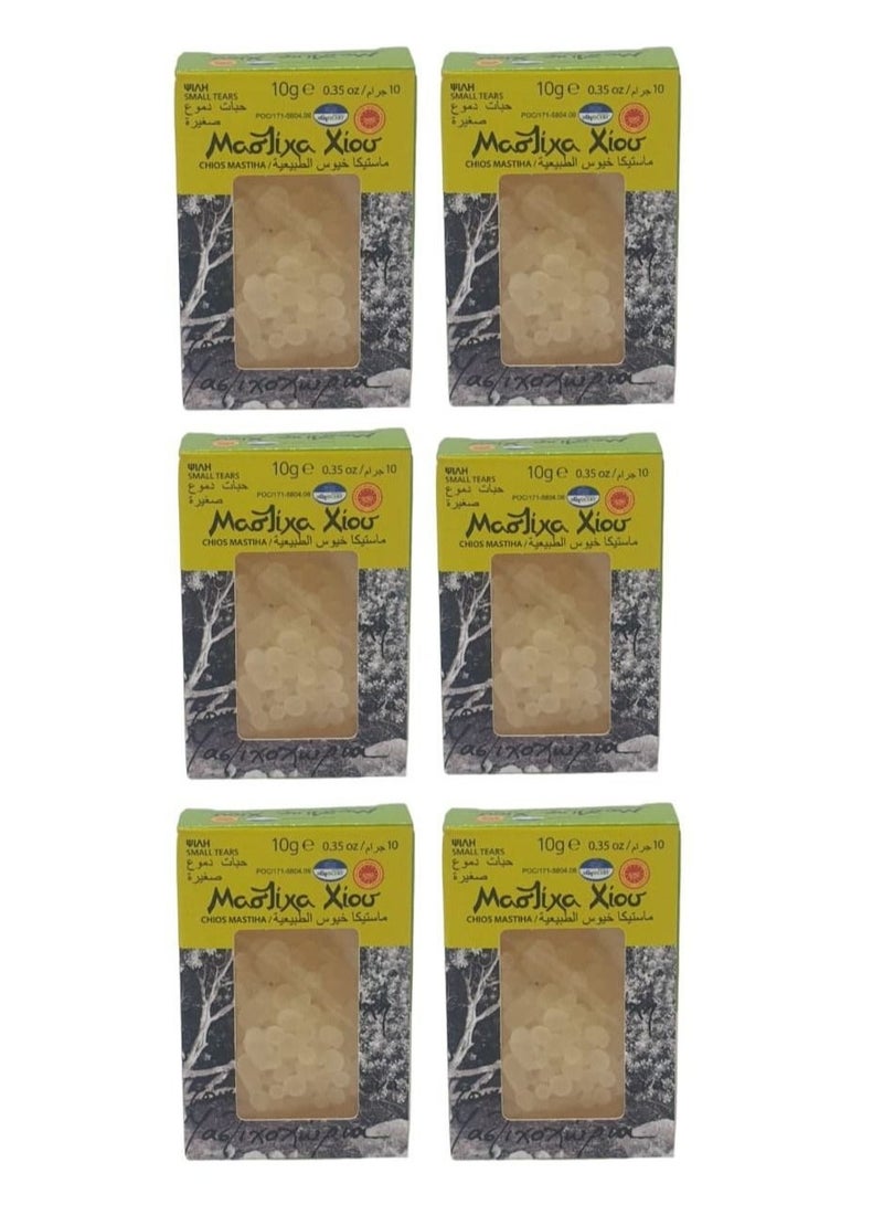 Chios Natural Mastiha 6 Pieces 10 grams per piece - Image 1