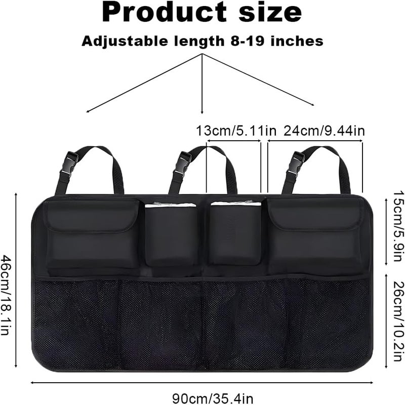 SXCCNW Car Boot Organiser with 8 Pockets - Waterproof Backseat Storage Bag - Image 2
