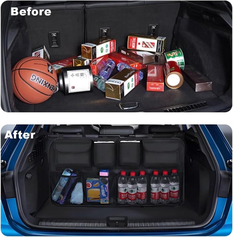 SXCCNW Car Boot Organiser with 8 Pockets - Waterproof Backseat Storage Bag - Image 5