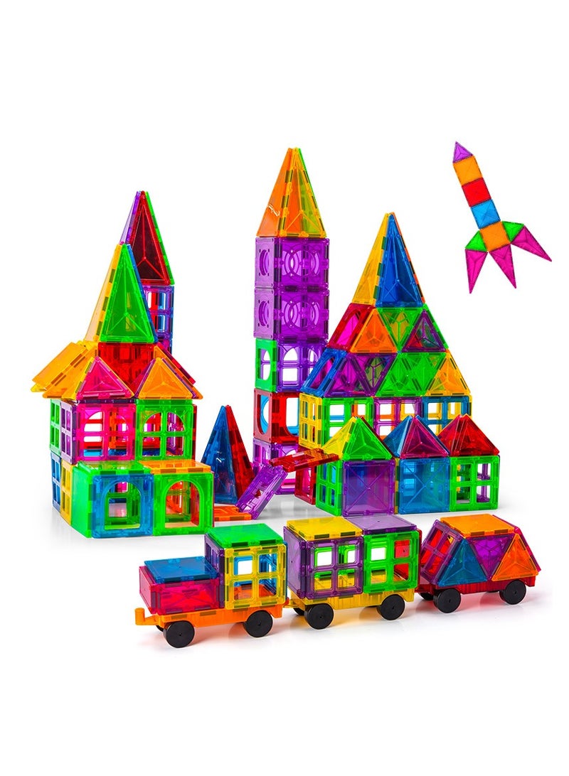 Magnetic Tiles for kids, 120 pcs 3D Building Blocks Constructional Set - Unleash Limitless Creativity and STEM Learning (120pcs) - Image 5