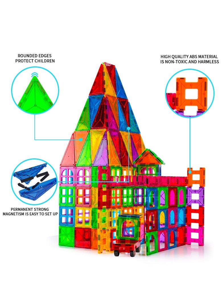Magnetic Tiles for kids, 120 pcs 3D Building Blocks Constructional Set - Unleash Limitless Creativity and STEM Learning (120pcs) - Image 2