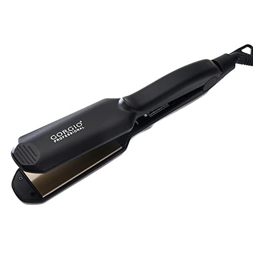 Gorgio Professional Wide Hair Straightener for Women | Fast Heating Ceramic Plates with Adjustable Temperature | Create Sleek, Frizz-Free Hairstyles at Home | Ideal for Thick & Long Hair Types - Image 1