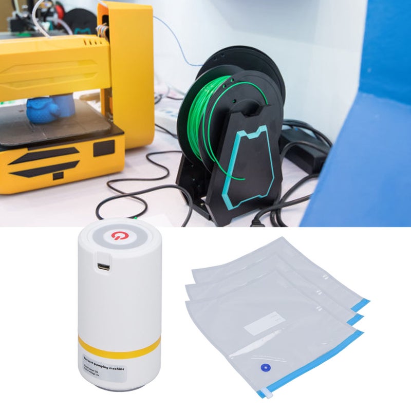43Pcs Filament Storage Bags Vacuum Kit Drying Sealed with 5V 3W Automatic Pump Desiccants Clips 3D Printer Supplies - Image 5