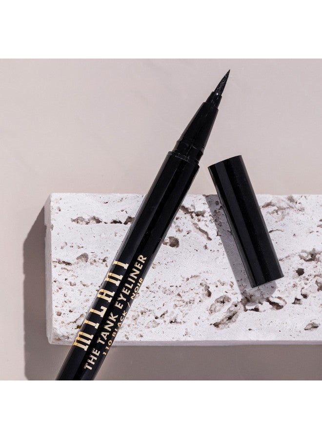 MILANI The Tank Liquid Eyeliner Noskip Liquid Eyeliner Pen, Waterproof Formula, Makeup Pen Black, Long Lasting & Smudgeproof  - Image 5