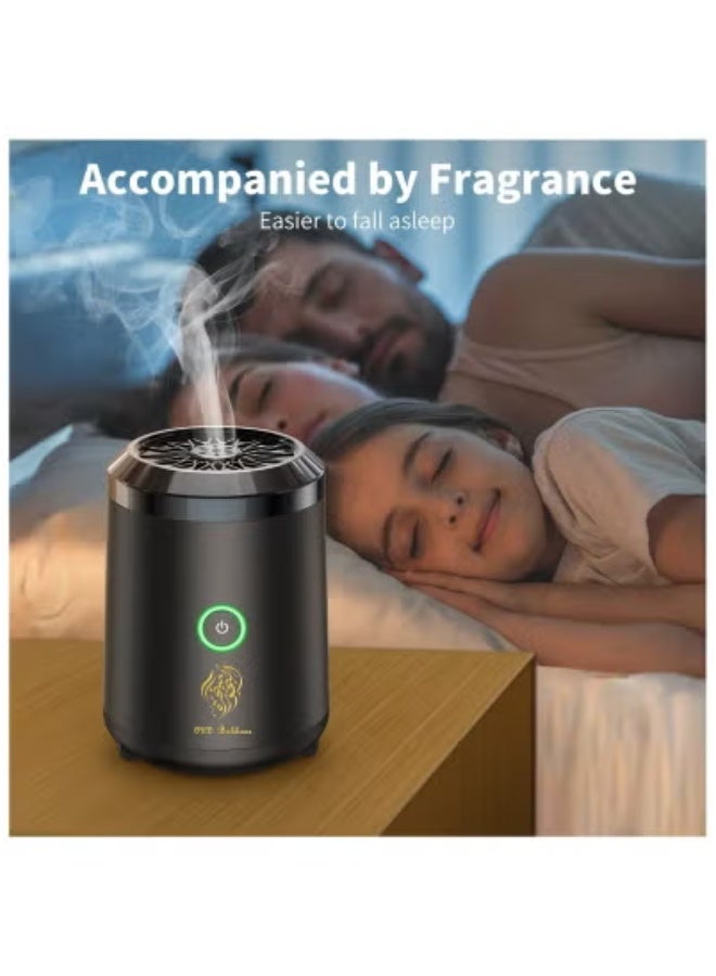 JAJEEK 🕌 Mini Portable Incense Burner with USB Rechargeable Battery | Electric Arabic Oud Burner & Flameless Aroma Diffuser | Compact Bakhoor Holder for Home, Office & Car | Elegant Muslim Gift Idea | Travel-Friendly Design for Soothing Fragrance Anywhere - Image 2