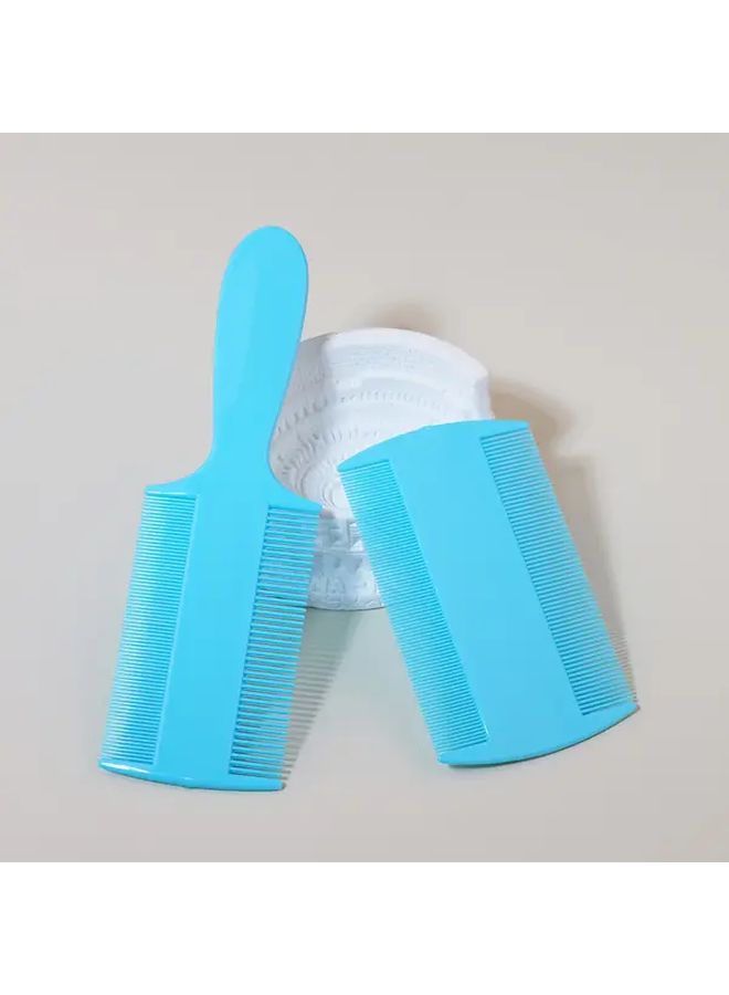 Green Vintage Lice Comb 2pcs Double Sided Dense Tooth With Without Handle - Image 3