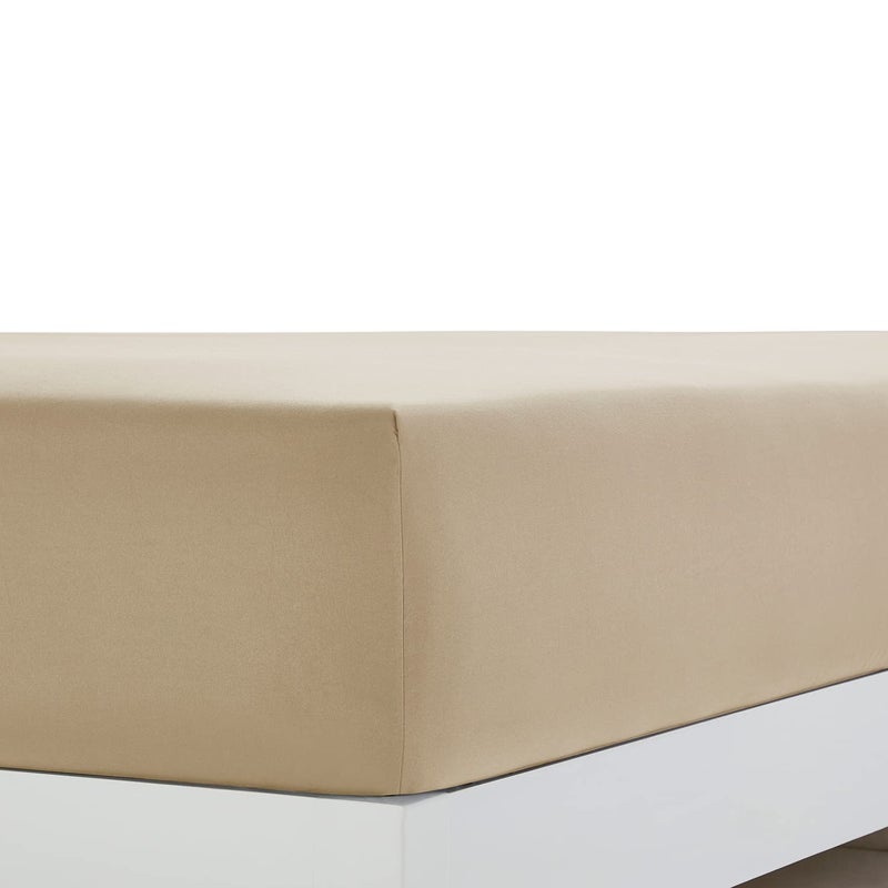 Clara Clark Bed Sheets, Premier 1800 Series 4 Piece Bed Sheet Set, Deep Pocket, Wrinkle, Fade, Stain Resistant, Luxury Soft Bedding Sheets & Pillowcases, California King, Beige Cream - Image 3