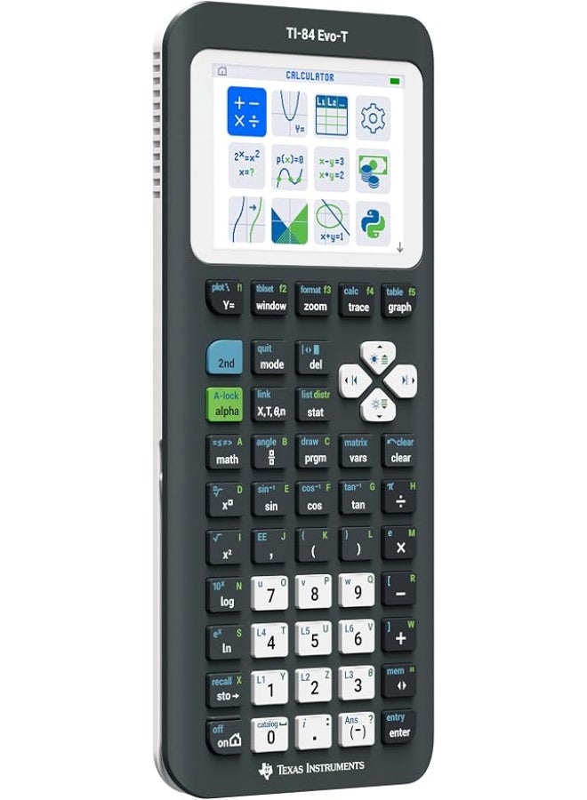 Texas Instruments TI-84 Evo-T Graphical Calculator, Python Support, Rechargeable, USB-C, - Image 2