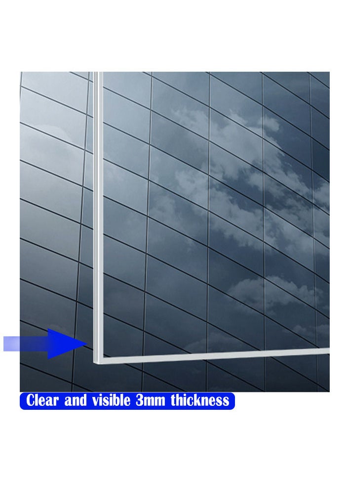 ZUIHAO - Acrylic 5 pcs Name Plates for Desks Clear Plastic Name Tent Holders Display for Office Conference - Image 1