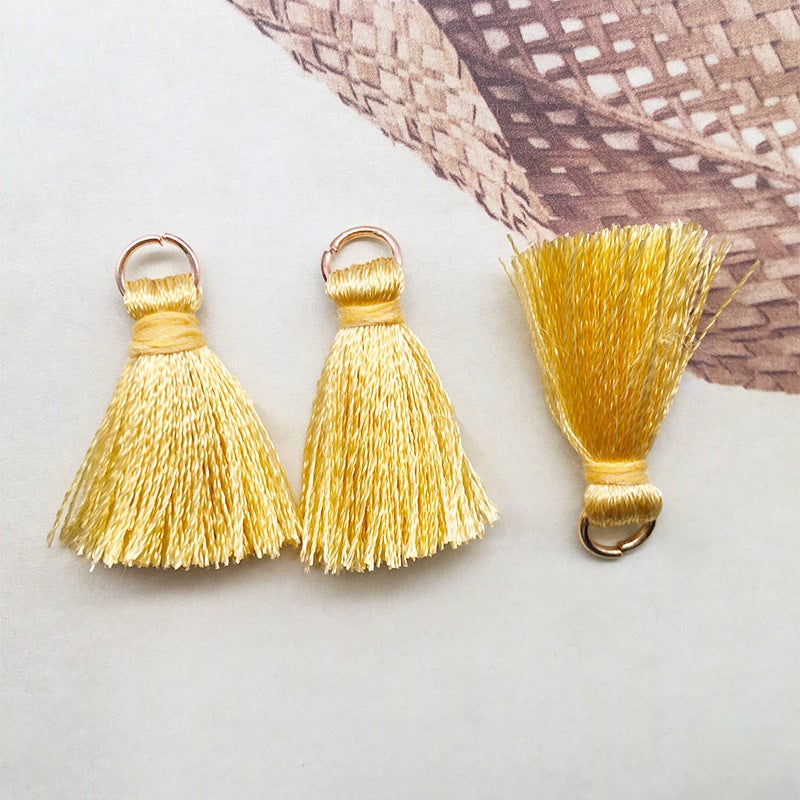 1 tassel handmade multicolor wholesale DIY handmade earrings keychain bag pendant accessories tassel hanging tassel Brass Tassel -14724