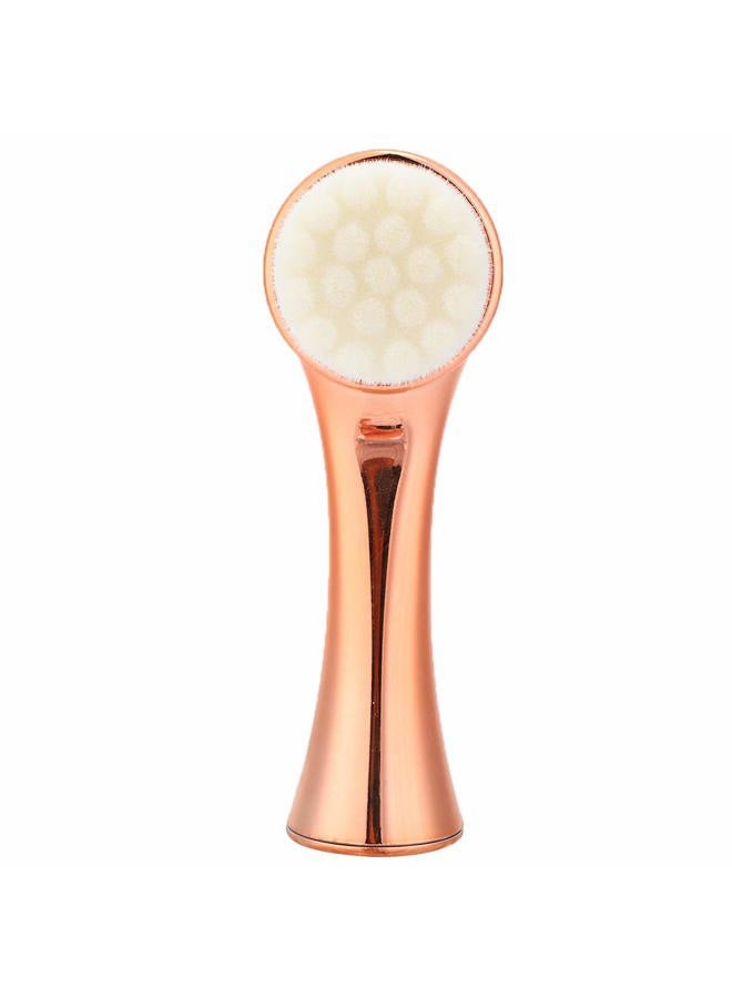 Ymiko Manual Facial Cleansing Brush, 2-in-1 3D Facial Brush Double-Sided Face Deep Cleaning Massage Brush Manual Facial Cleansing Brush Skin Care Tool - Image 1