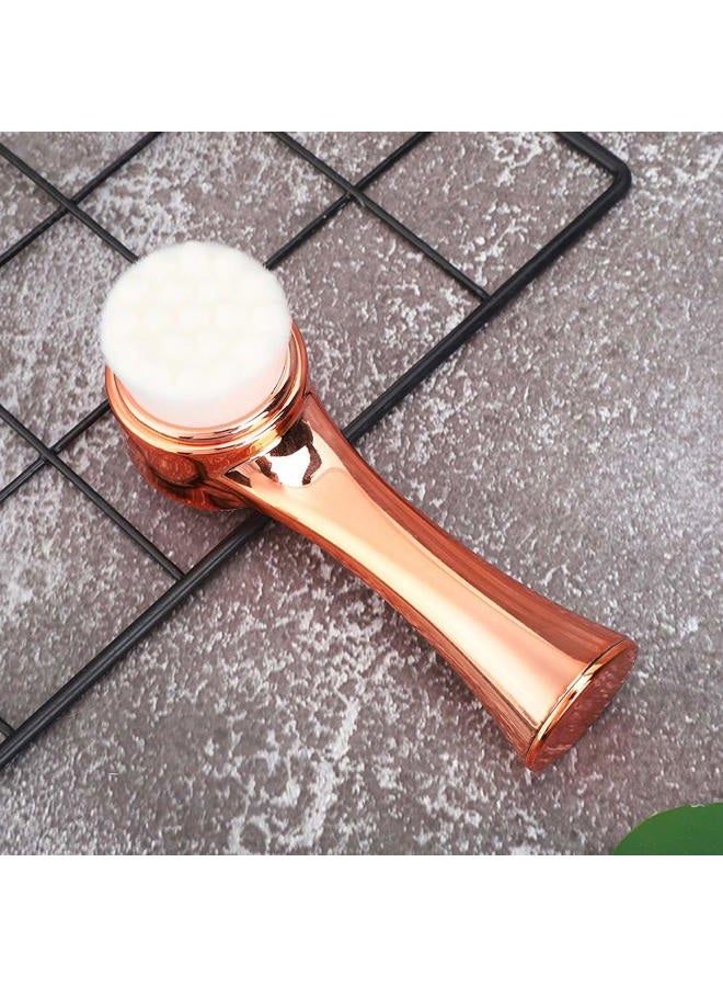 Ymiko Manual Facial Cleansing Brush, 2-in-1 3D Facial Brush Double-Sided Face Deep Cleaning Massage Brush Manual Facial Cleansing Brush Skin Care Tool - Image 4