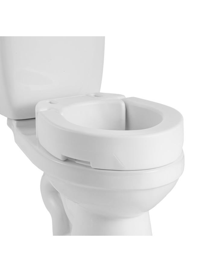 VEVOR Raised Toilet Seat, 300 lbs Load Capacity, 3.5-Inch Lift Height, Commode Elevated Toilet Seat Riser with Enlarged Opening for Seniors, Elderly, Handicap, Disabled, and Adults, Fits Round Bowl - Image 1