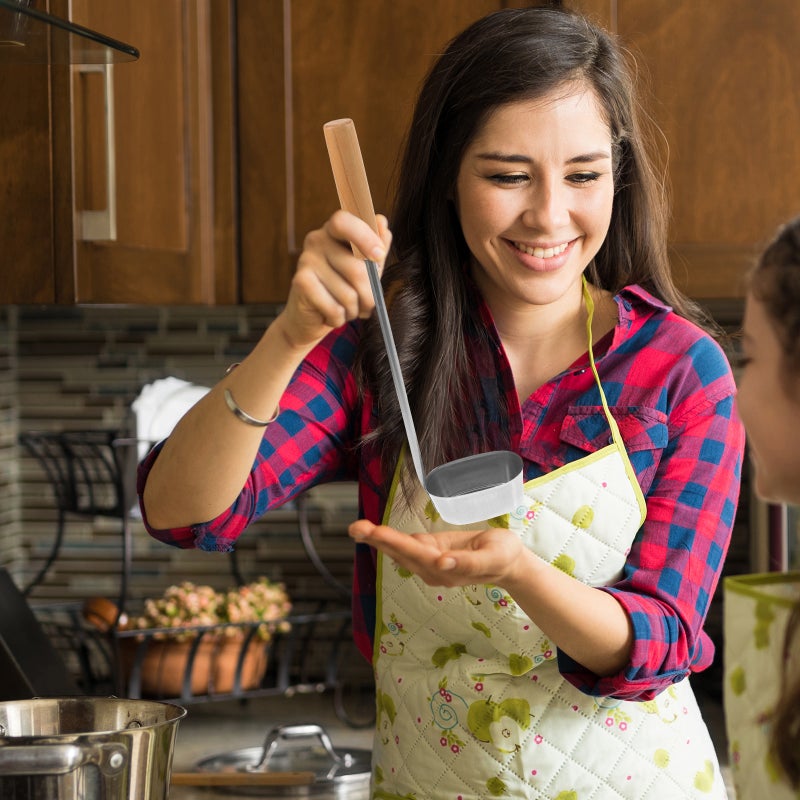 🍳 قالب شكل بيضاوي فضي لصنع وجبات خفيفة مقلية للمطبخ المنزلي - Image 5
