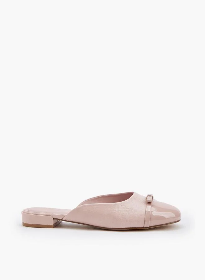 Celeste PINK Women Crinkle Textured Mules for Women | Best Price UAE